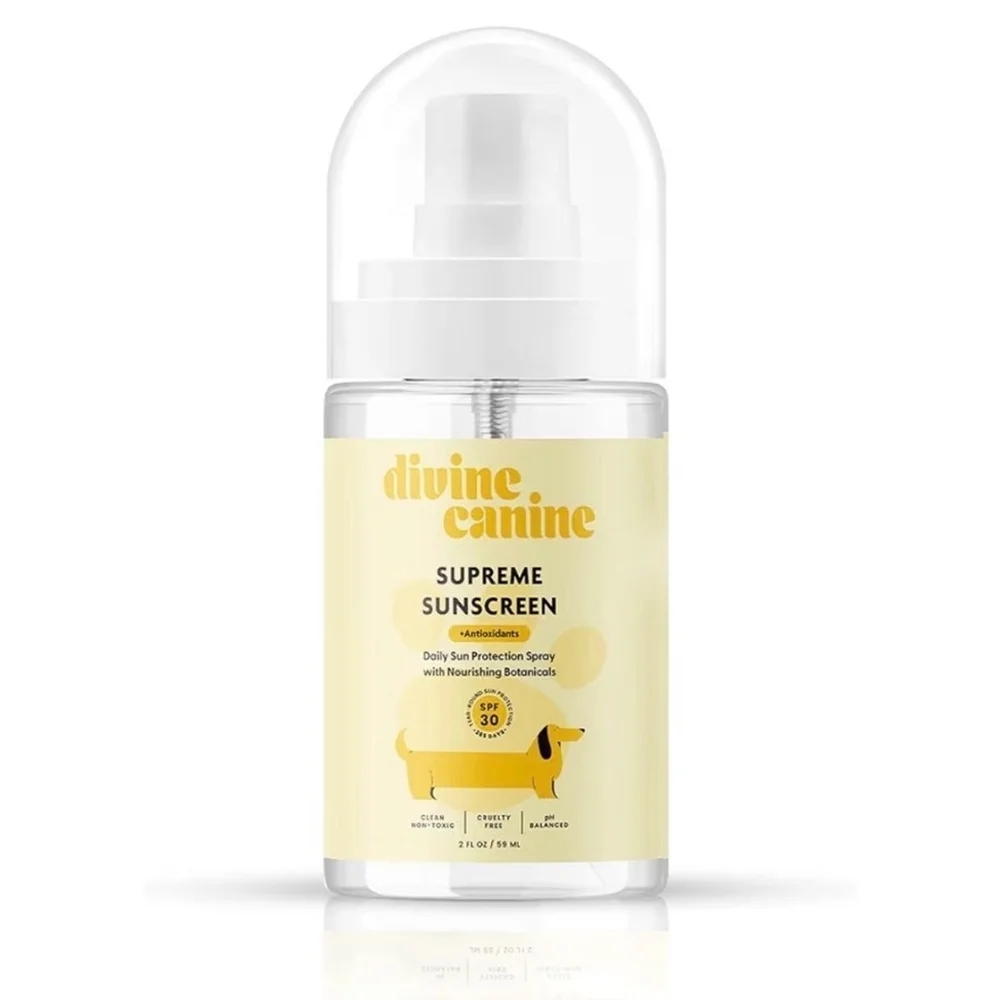 NEW 2 Dog Sunscreen Body Spray 2oz SPF30 Mineral Protection Natural Broad Spectr